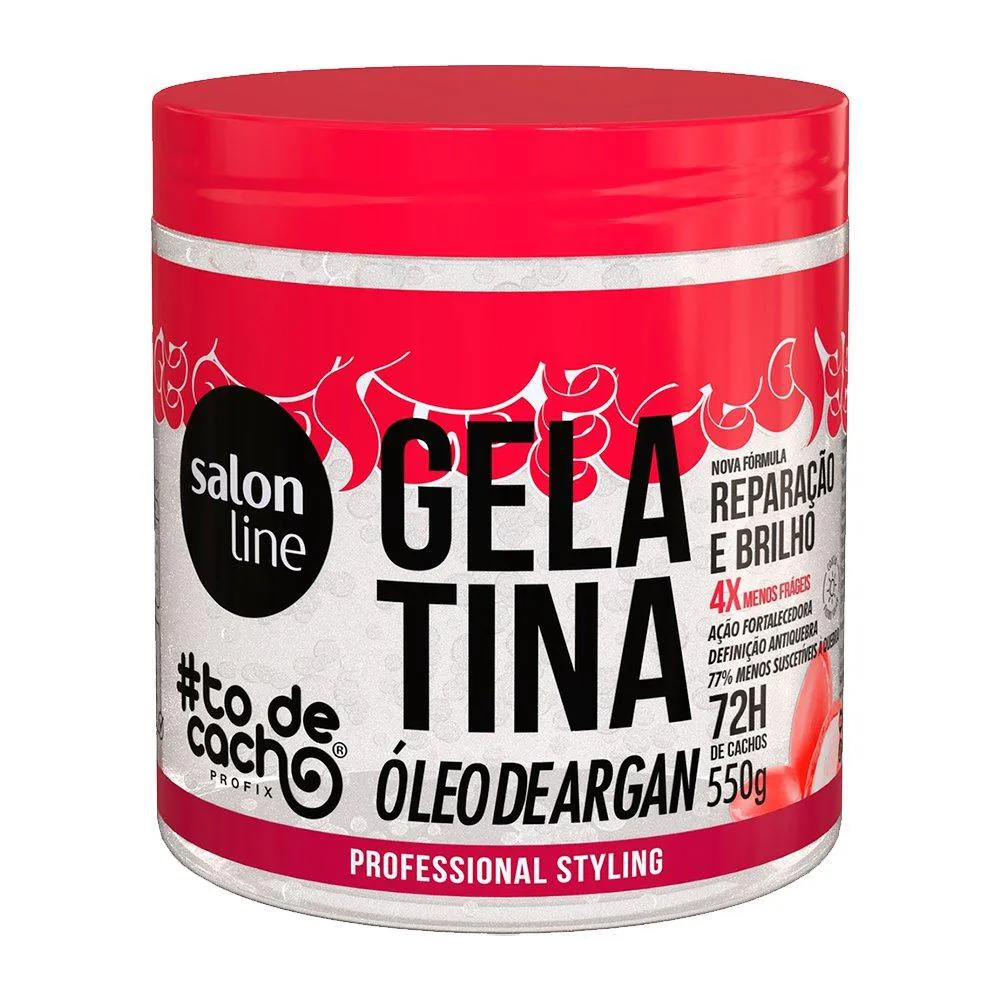 GELATINA CAPILAR SALON LINE #TODECACHO FORTALECEDORA 550G