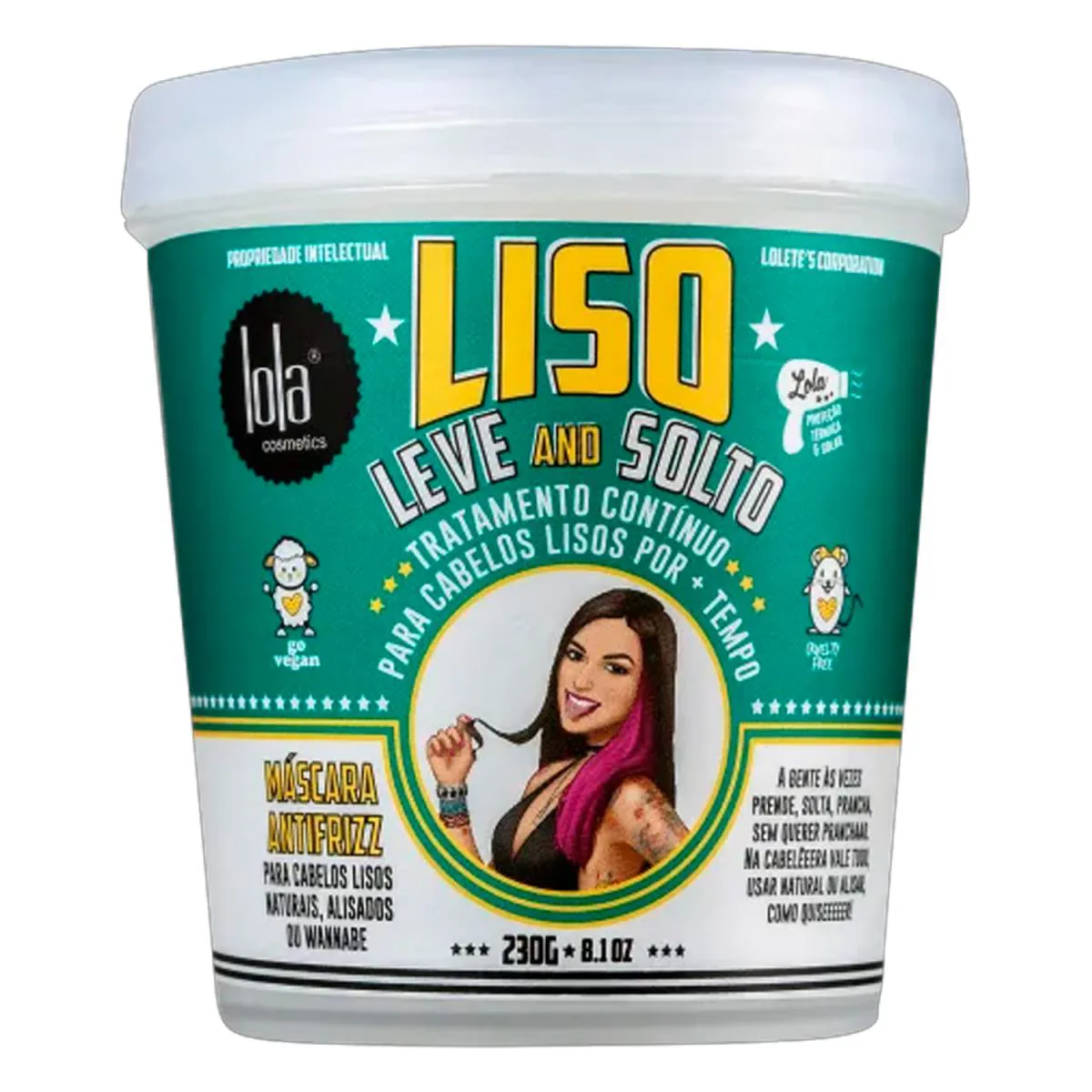 LOLA LISO LEVE AND SOLTO MáSCARA ANTIFRIZZ 230G