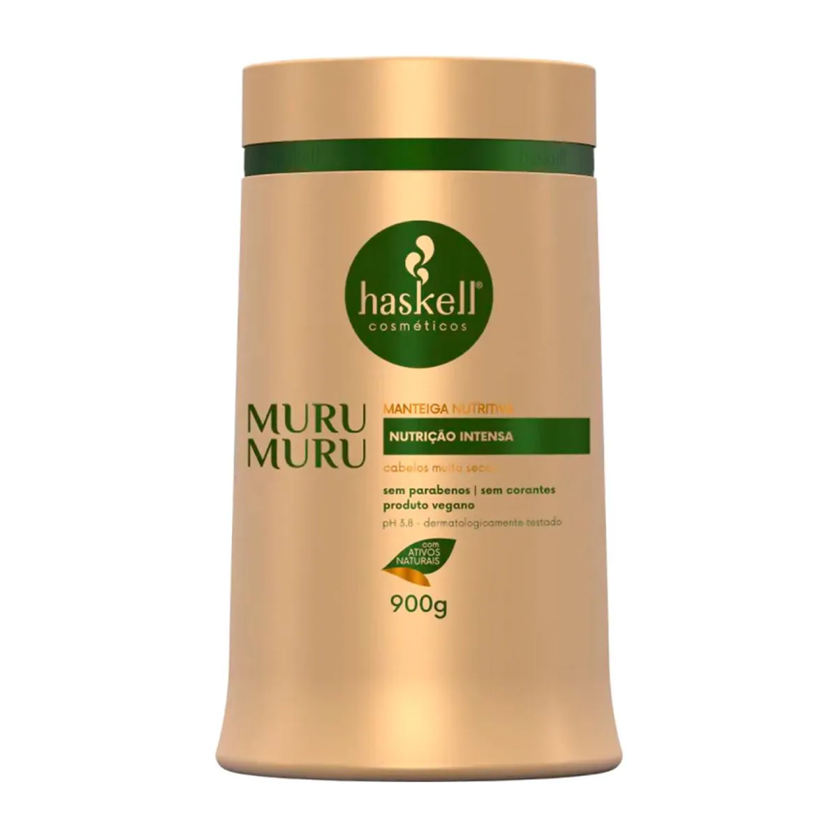 HASKELL MáSCARA MANTEIGA NUTRITIVA MURUMURU 900G