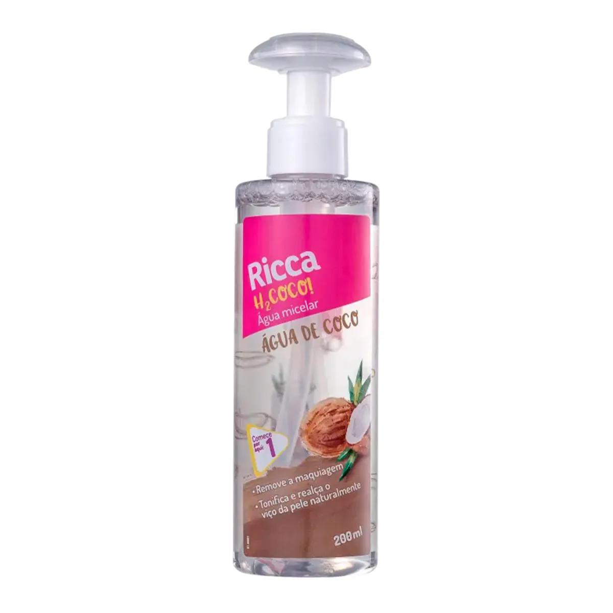 RICCA ÁGUA MICELAR COM PUMP