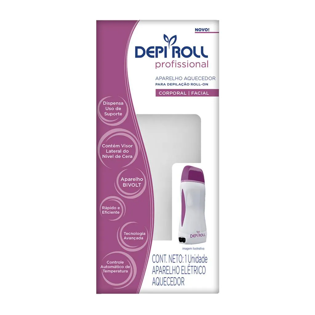 APARELHO AQUECEDOR PARA DEPILAçãO ROLL-ON BRANCO DEPIROLL