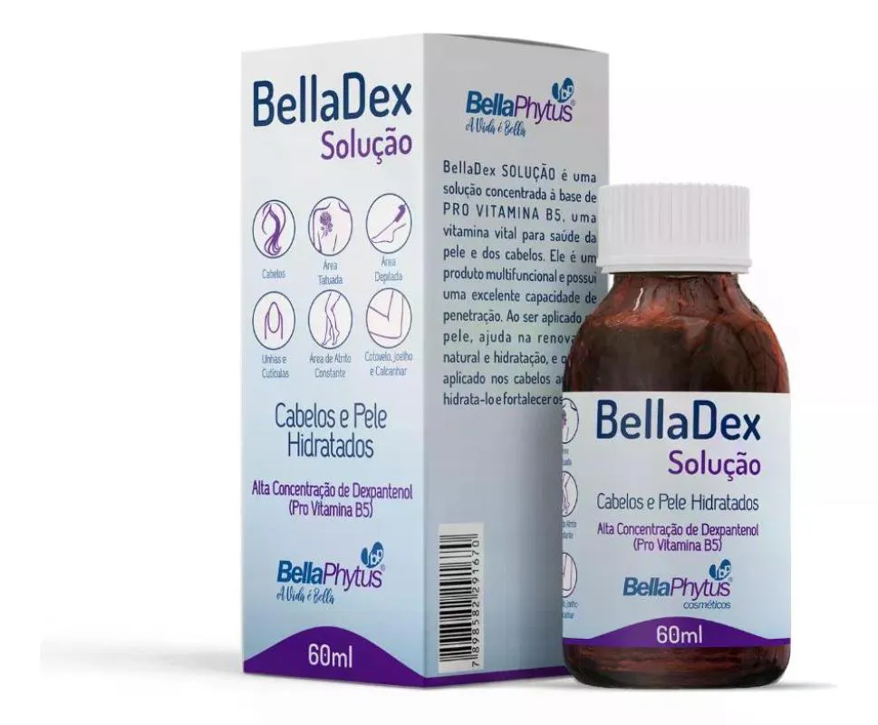 BELLADEX DEXPANTENOL SOLUçãO 60ML - BELLAPHYTUS