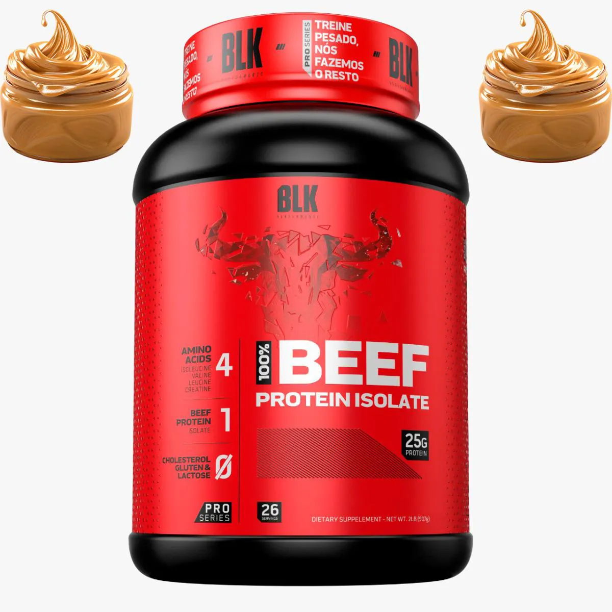 100% BEEF PROTEIN ISOLATE 900G - BLK PERFORMANCE ORIGINAL - SABOR DOCE DE LEITE 900 G