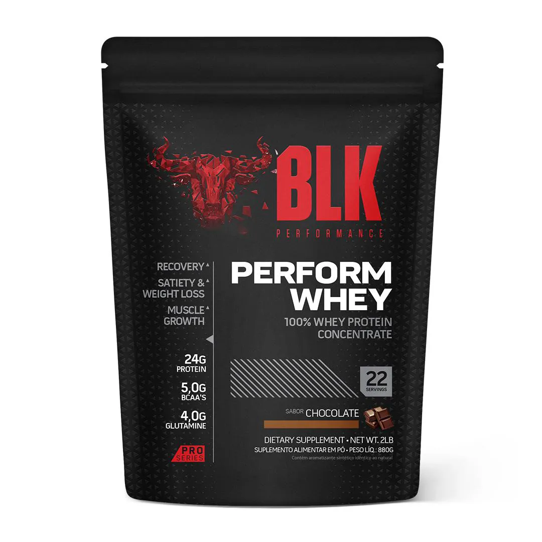 PERFORM WHEY 880G BLK PERFORMANCE - 100% PROTEIN CONCENTRATE SABOR CHOCOLATE 880 G