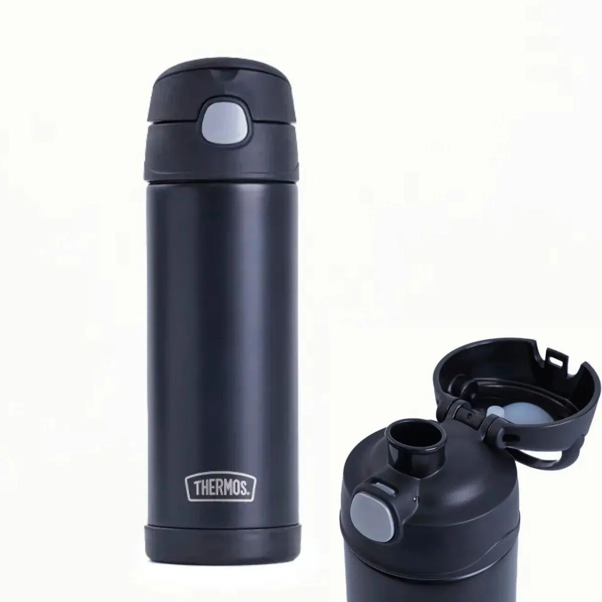 GARRAFA TÉRMICA FUNTAINER F404 PRETA 470ML - THERMOS