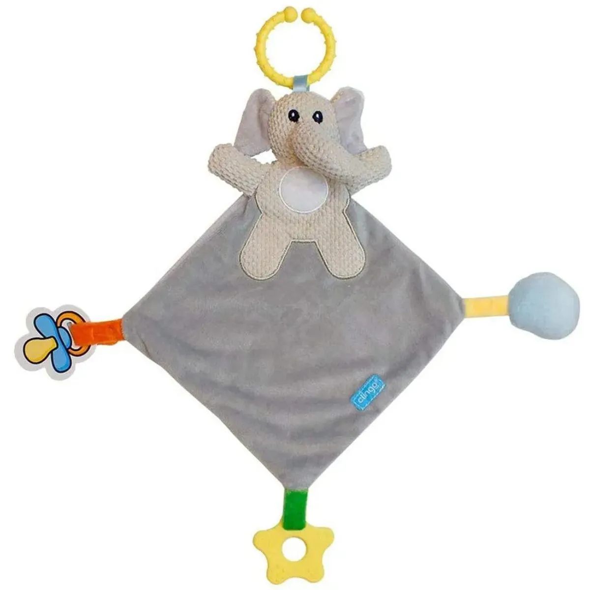 NANINHA ELEFANTE COM MORDEDOR E PREND. DE CHUPETA - CLINGO