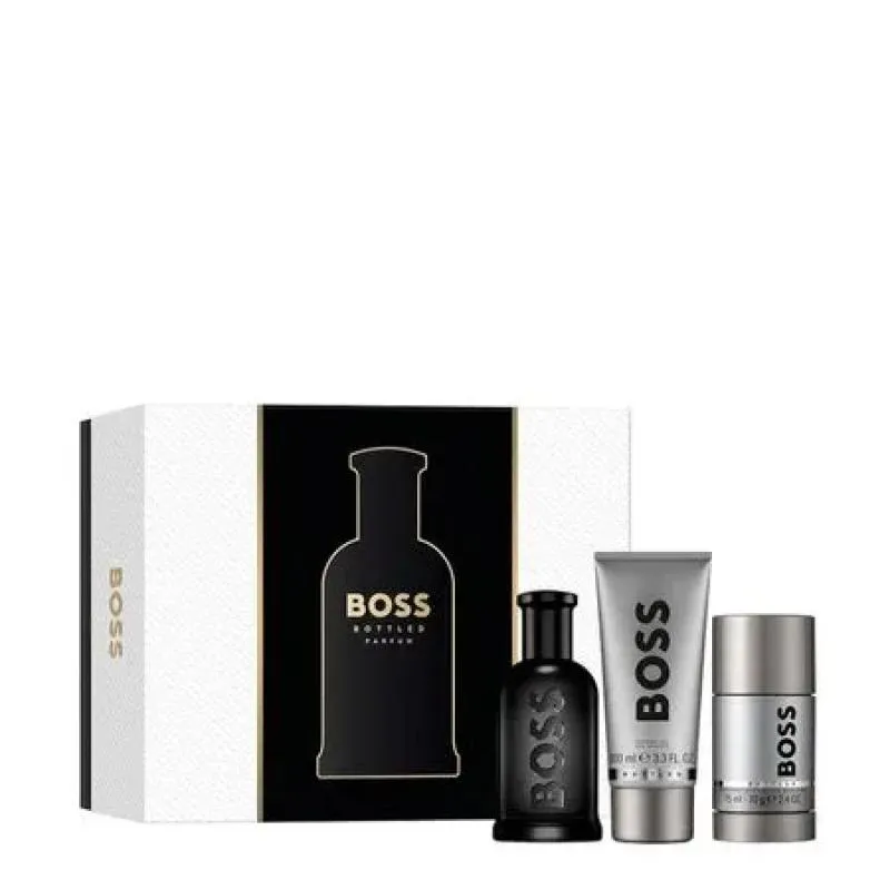 KIT BOSS BOTTLED MEN - PARFUM 100ML + SHOWER GEL 100ML + DESODORANTE 75ML KIT 100 ML