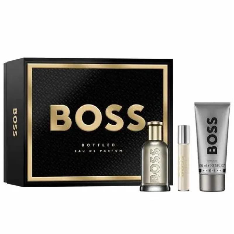 HUGO BOSS BOSS BOTTLED COFFRET PERFUME MASCULINO EDP PEN SPRAY SHOWER GEL KIT 100 ML