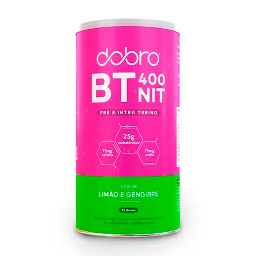 BT NITRATO 450G SABOR LIMÃO E GENGIBRE (C/ CAFEÍNA) - DOBRO