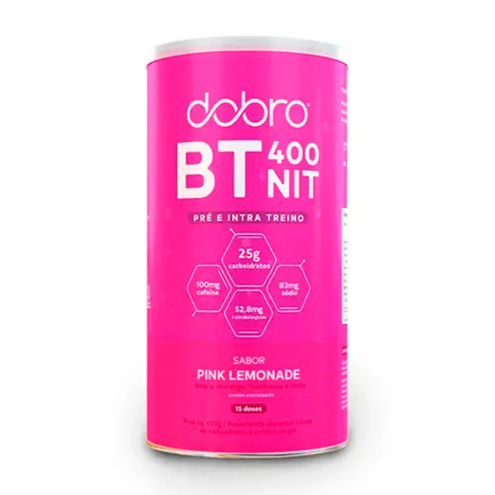 BT NITRATO 450G SABOR PINK LEMONADE (C/ CAFEÍNA) - DOBRO