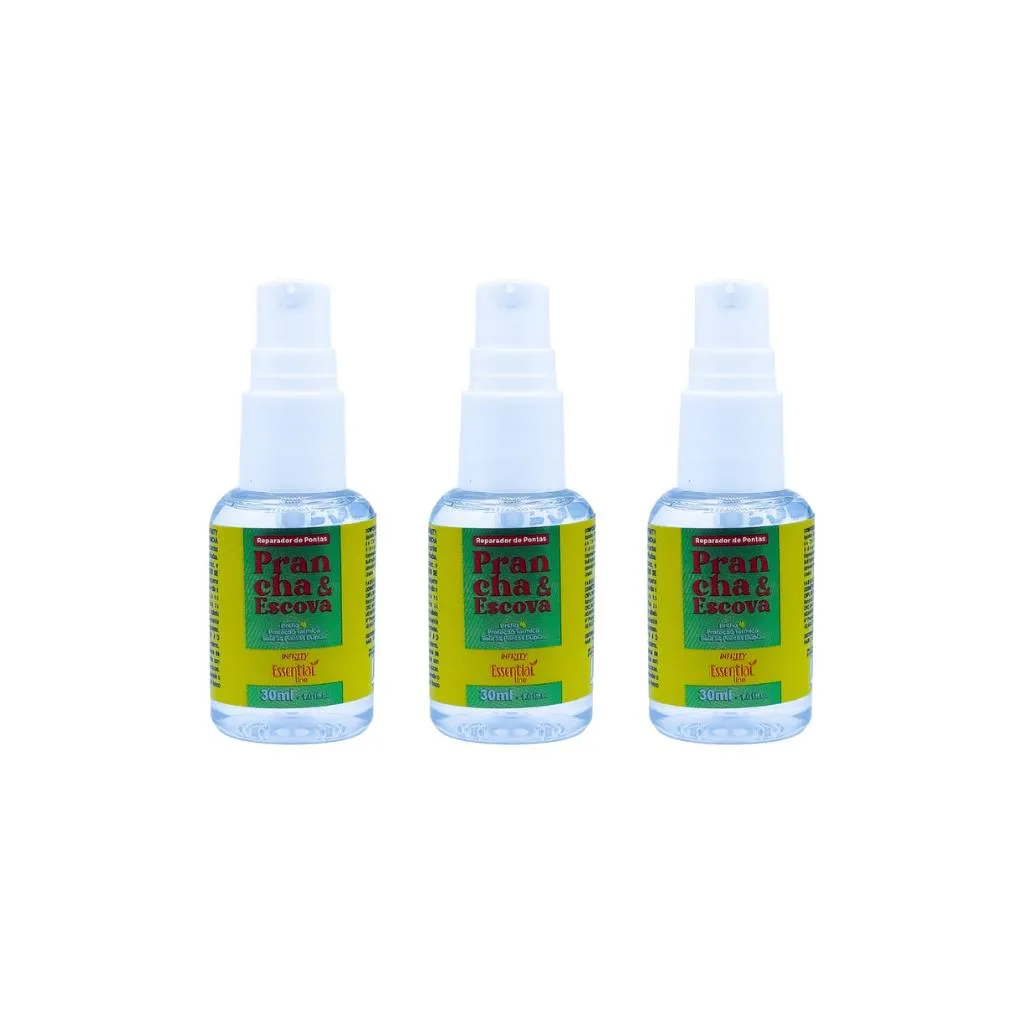 REPARADOR DE PONTAS INFINITY 30ML PRANCHA E ESCOVA-KIT C/3UN