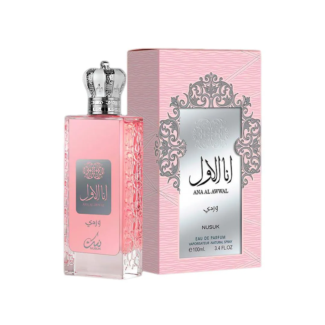 ANA AL AWWAL PINK NUSUK EAU DE PARFUM FEMININO 100ML IMPORTADO ÁRABE