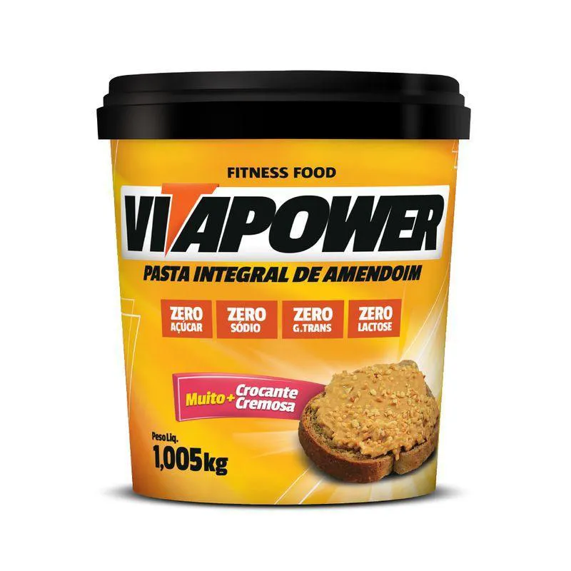 PASTA DE AMENDOIM CROCANTE 1,005KG - VITAPOWER