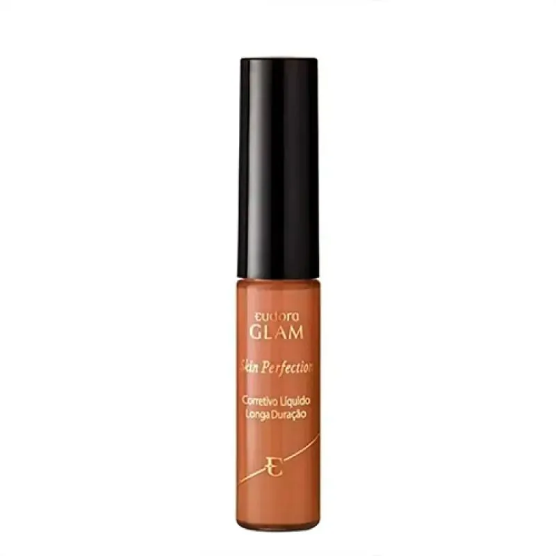 CORRETIVO LÍQUIDO LONGA DURAÇÃO GLAM SKIN PERFECTION BEGE ESCURO 1 EUDORA 6,4G