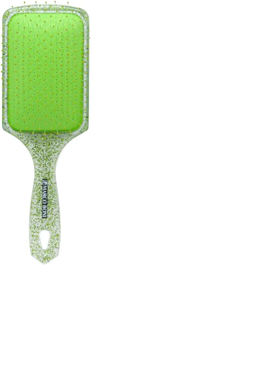 ESCOVA RAQ DESEMBARAÇANTE GLITTER VERDE MARCO BONI 7688