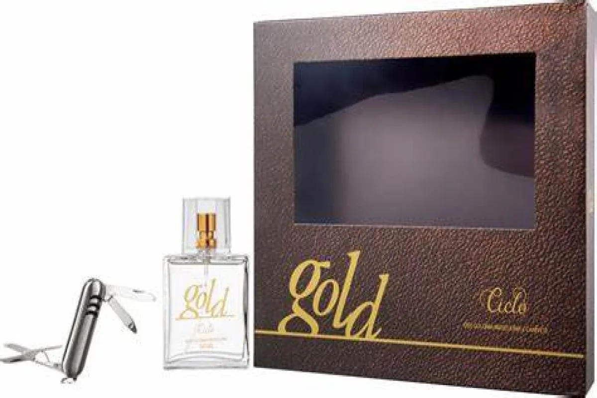 KIT CICLO I&#039MAN GOLD DEO COLÔNIA 50ML + CANIVETE