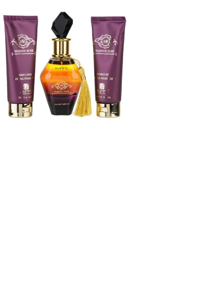 KIT RIIFFS MAJESTIC ROSE EDP 100ML + SHOWER GEL 100ML + BODY LOTION 100ML