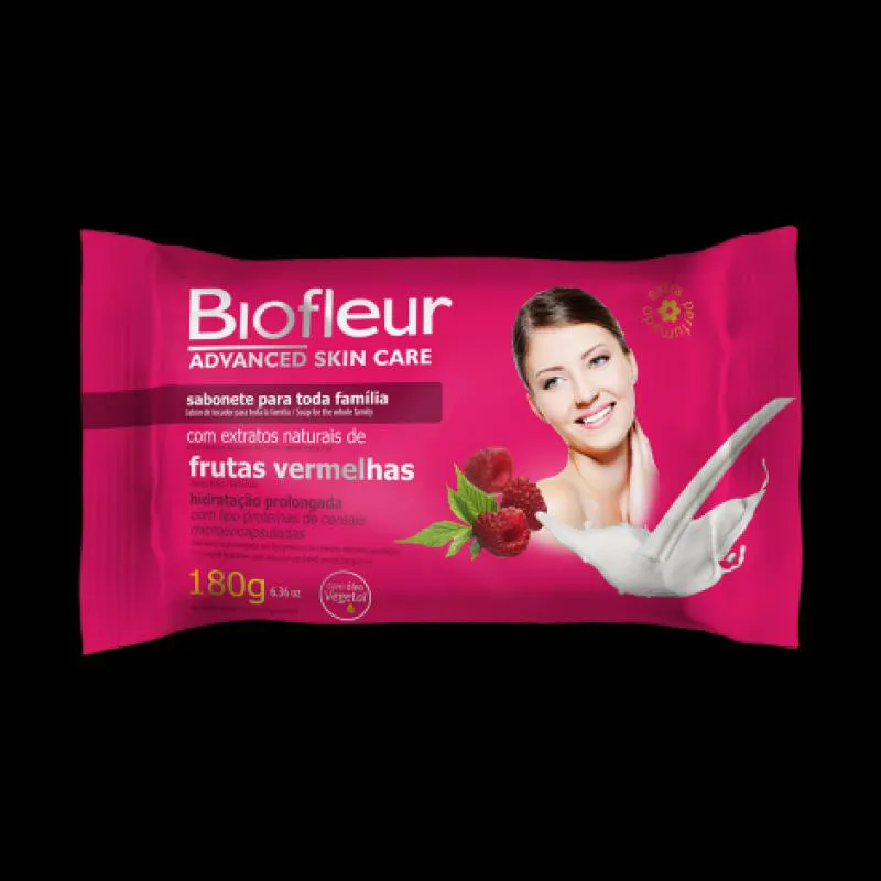 BIOFLEUR SABONETE 180G FRUTAS VERMELHAS