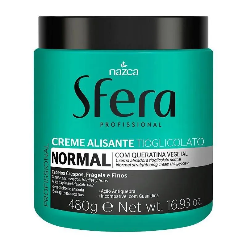 CREME ALISANTE SFERA PROF QUERATINA NORMAL 480G