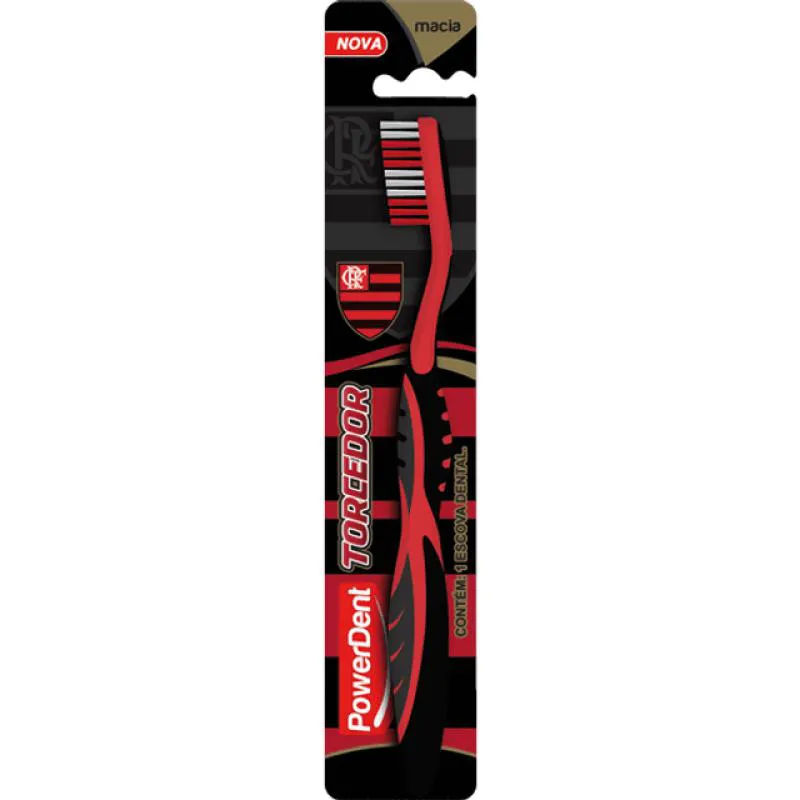 ESCOVA POWERDENT TORCEDOR FLAMENGO