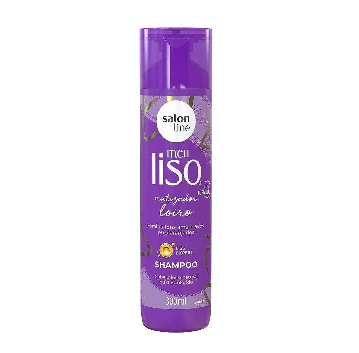 KIT  DE 2 SHAMPOO SALON LINE MEU LISO MATIZADOR LOIRO 300ML E SHAMPOO LOREAL ELSEVE PURE HIALURôNICO 400ML