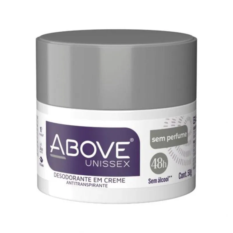 KIT C/2 UNIDADES DE DESODORANTE CREME ABOVE 50G CLAS S/PERFUME