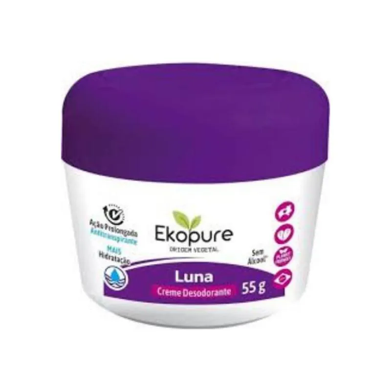 KIT C/2 UNIDADES DE DESODORANTE CREME EKOPURE 55G LUNA