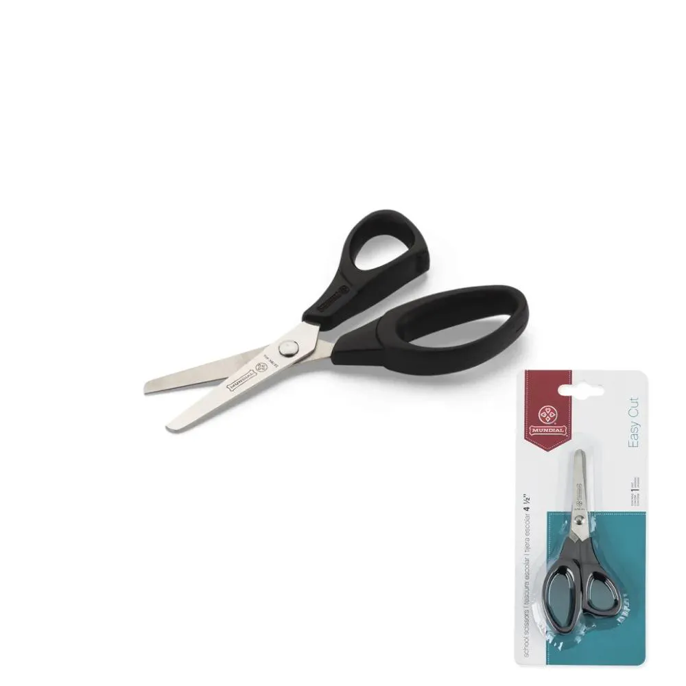 TESOURA MUNDIAL ESCOLAR PRETA 167BK 4.1/2"