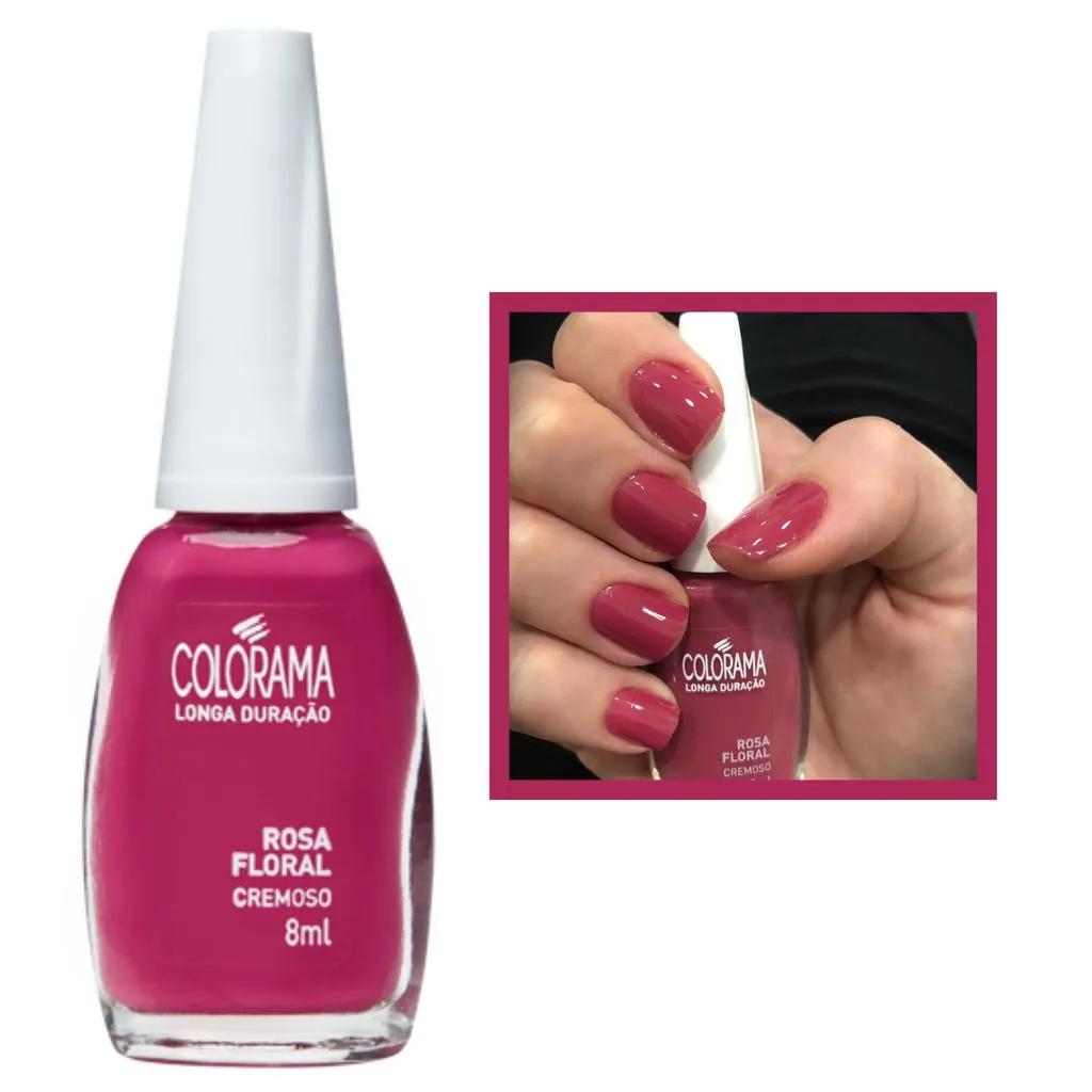 ESMALTE COLORAMA CREMOSO ROSA FLORAL 8ML