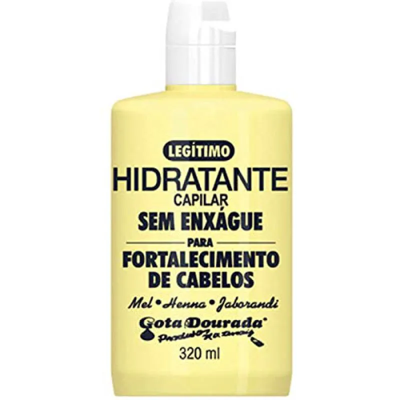 GOTA DOURADA CREME DE PENTEAR FORTAL TODOS OS TIPOS CABELOS