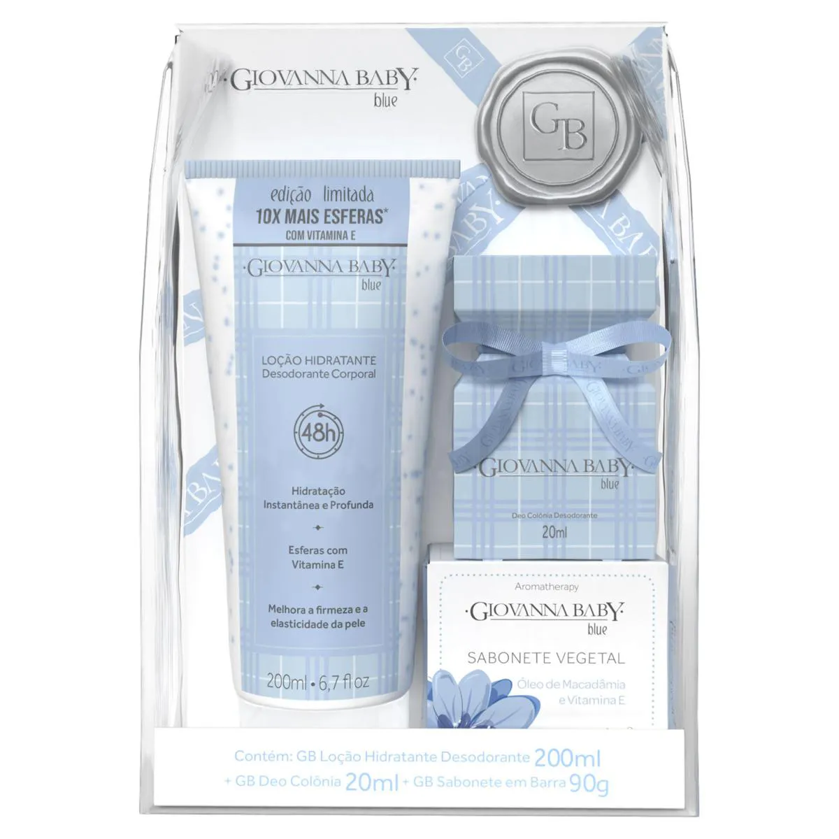 GIOVANNA BABY KIT COLONIA + LOCAO+SAB BLUE
