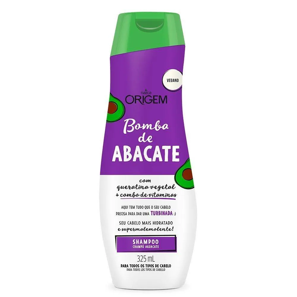 ORIGEM SHAMPOO BOMBA DE ABACATE 325ML