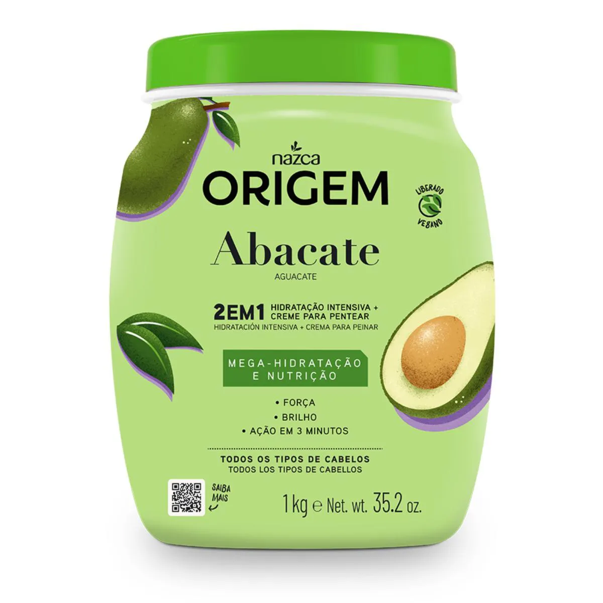 ORIGEM 1KG HIDRATAçãO INTENSIVA ABACATE