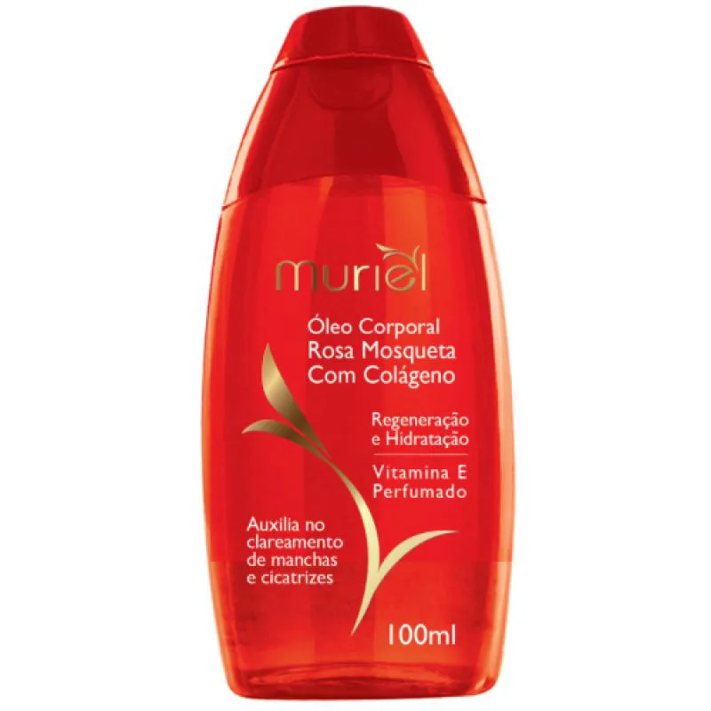ÓLEO CORPORAL MURIEL ROSA MOSQUETA COM COLAGENO 100ML