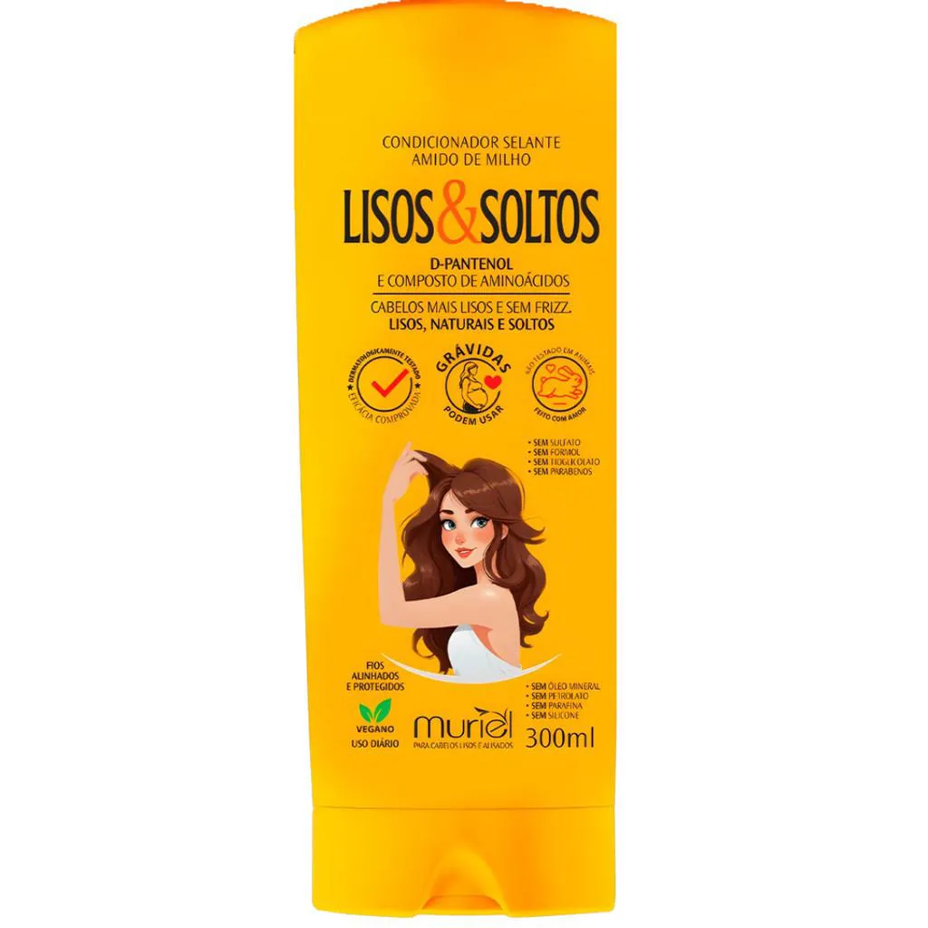 SHAMPOO LISOS & SOLTOS AMIDO DE MILHO MURIEL