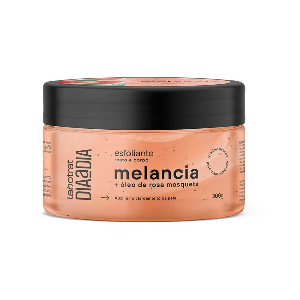 ESFOLIANTE CORPO E ROSTO MELâNCIA C/ ROSA MOSQUETA 300G LABOTRAT