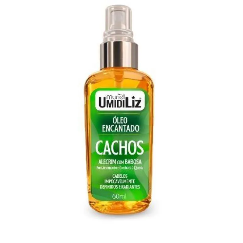 ÓLEO CAPILAR CACHOS MURIEL UMIDILIZ ENCANTADO ALECRIM COM BABOSA 60ML
