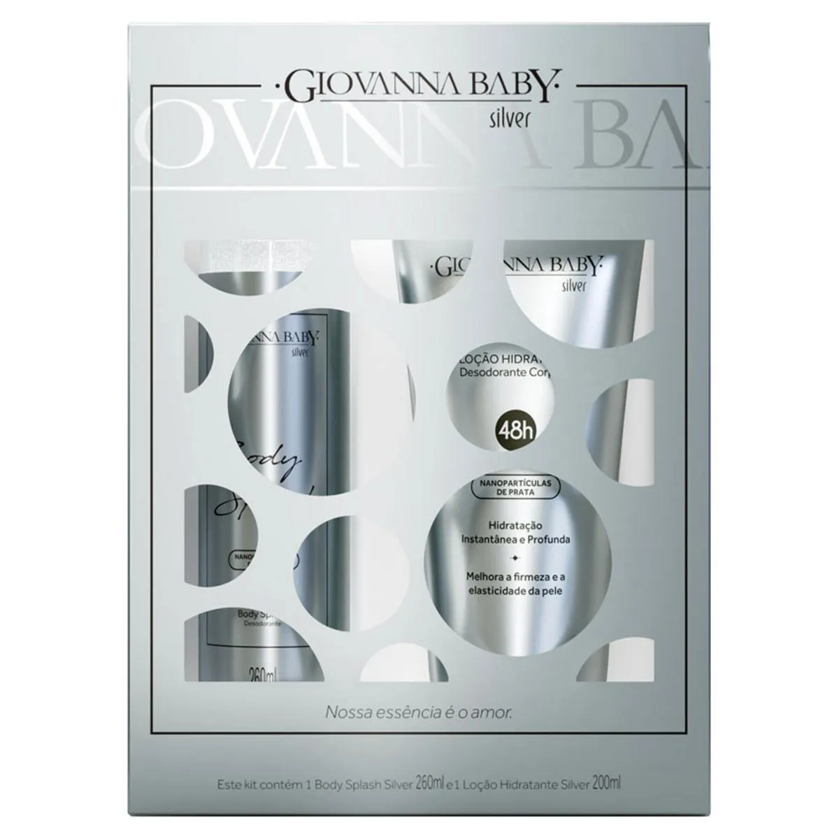 GIOVANNA BABY KIT BODY + LOçãO SILVER