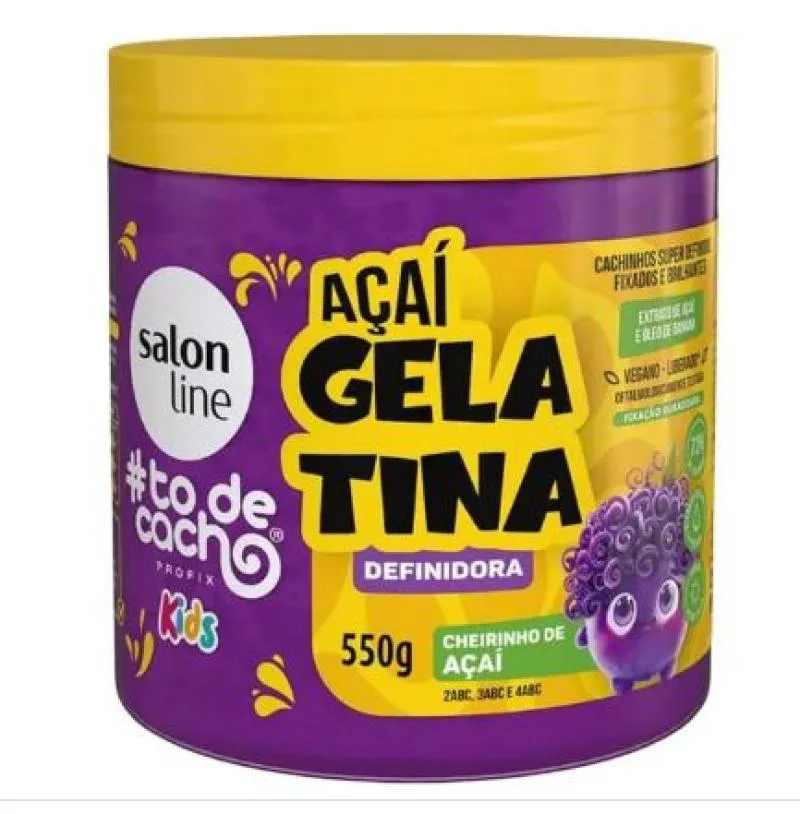 SALON LINE GELATINA KIDS ACAI #TODECACHOS
