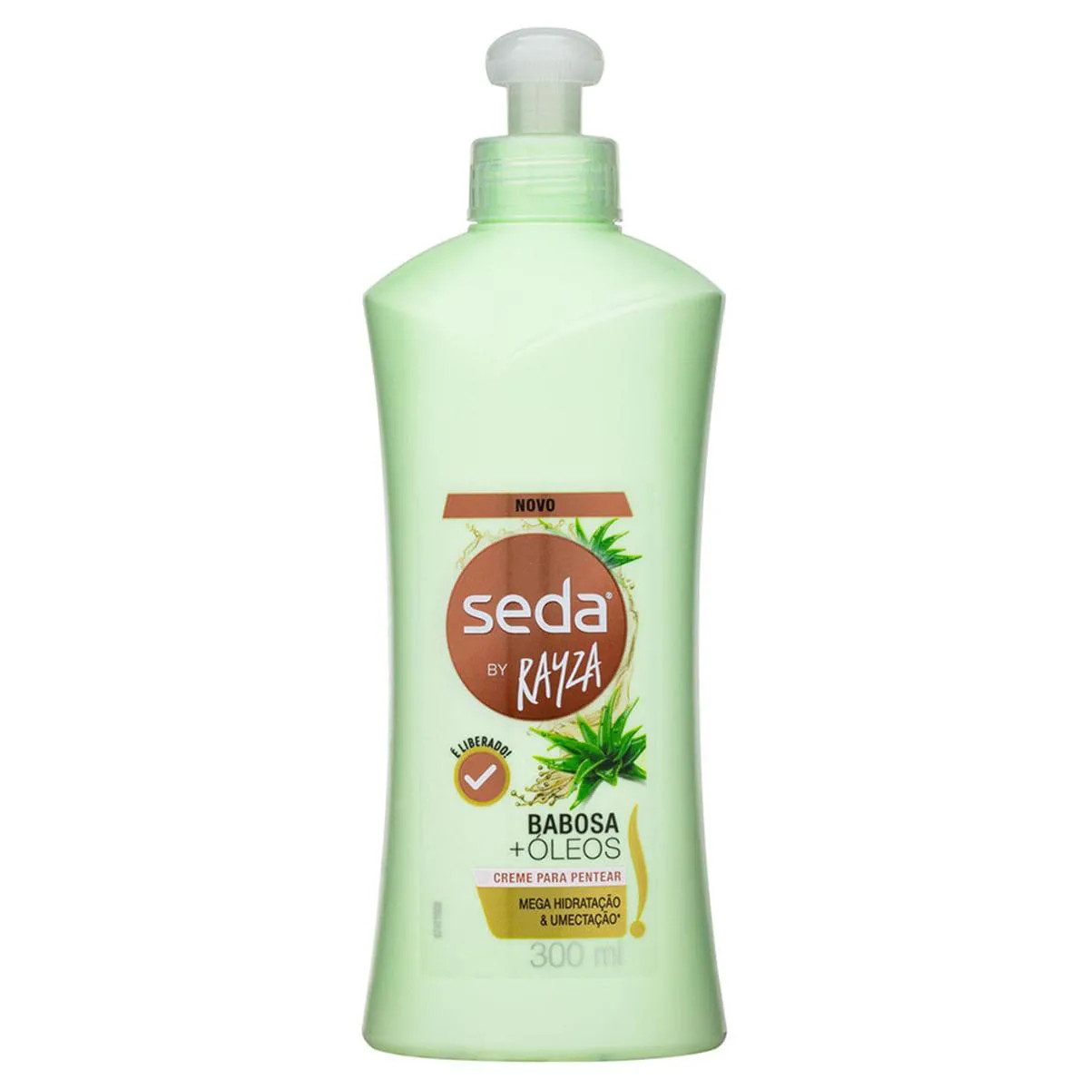 CREME DE PENTEAR SEDA BABOSA ÓLEO RAYZA 300ML