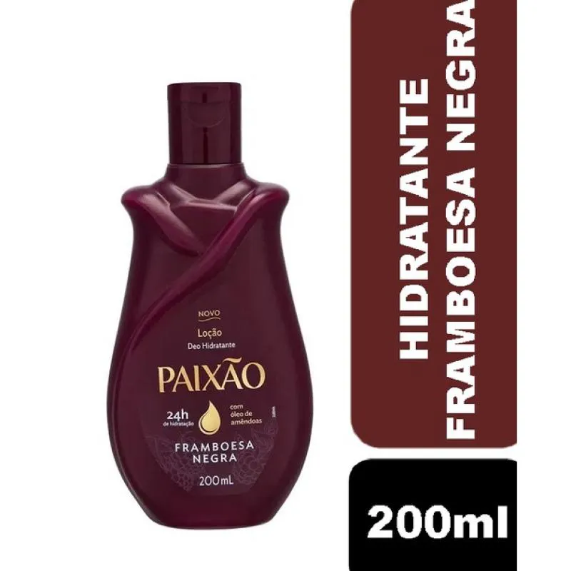 HIDRATANTE PAIXãO DEO LOçãO FRAMBOESA NEGRA 200ML