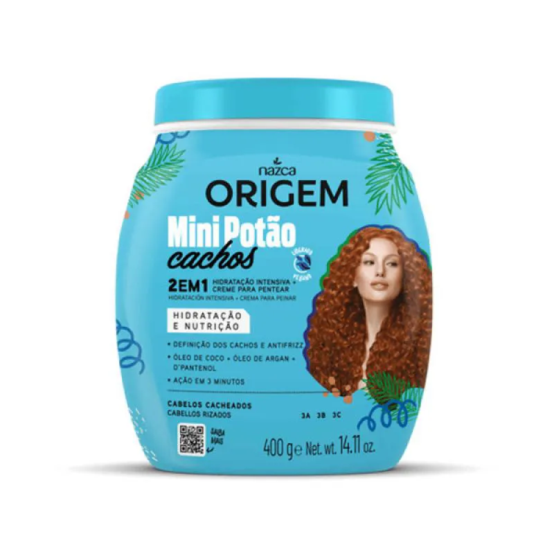 CREME DE TRATAMENTO ORIGEM MINI POTãO CACHOS 400G