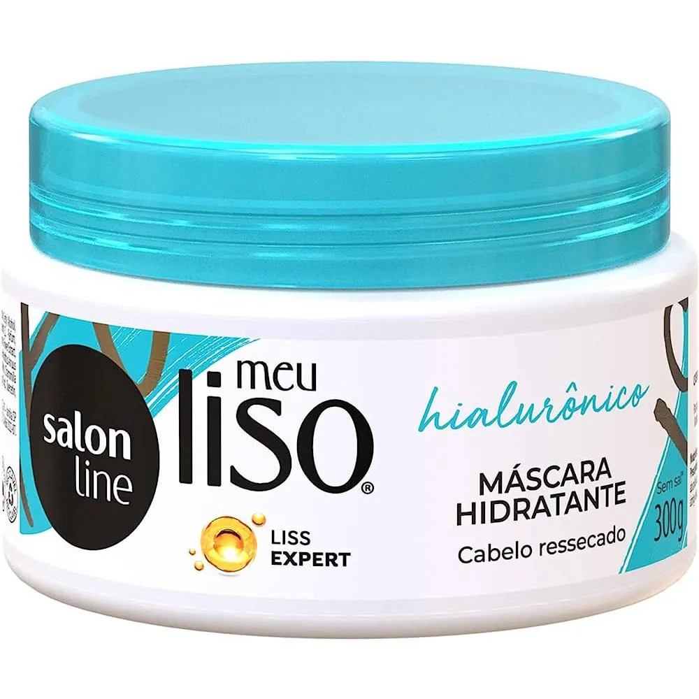 MáSCARA HIDRATANTE MEU LISO HIALURôNICO ULTRA-HIDRATAçãO SALON LINE 300G