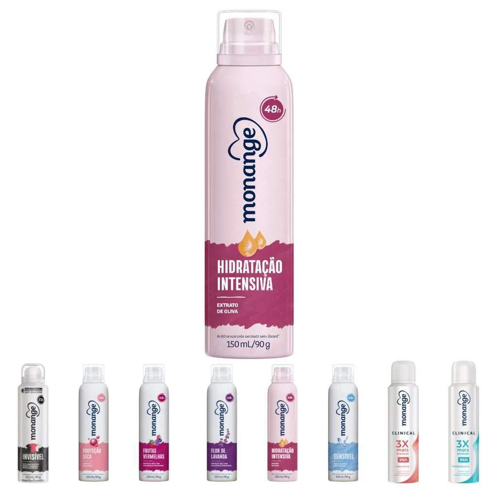 DESODORANTE MONANGE AERO HIDRATAçãO INTENSIVA 150ML