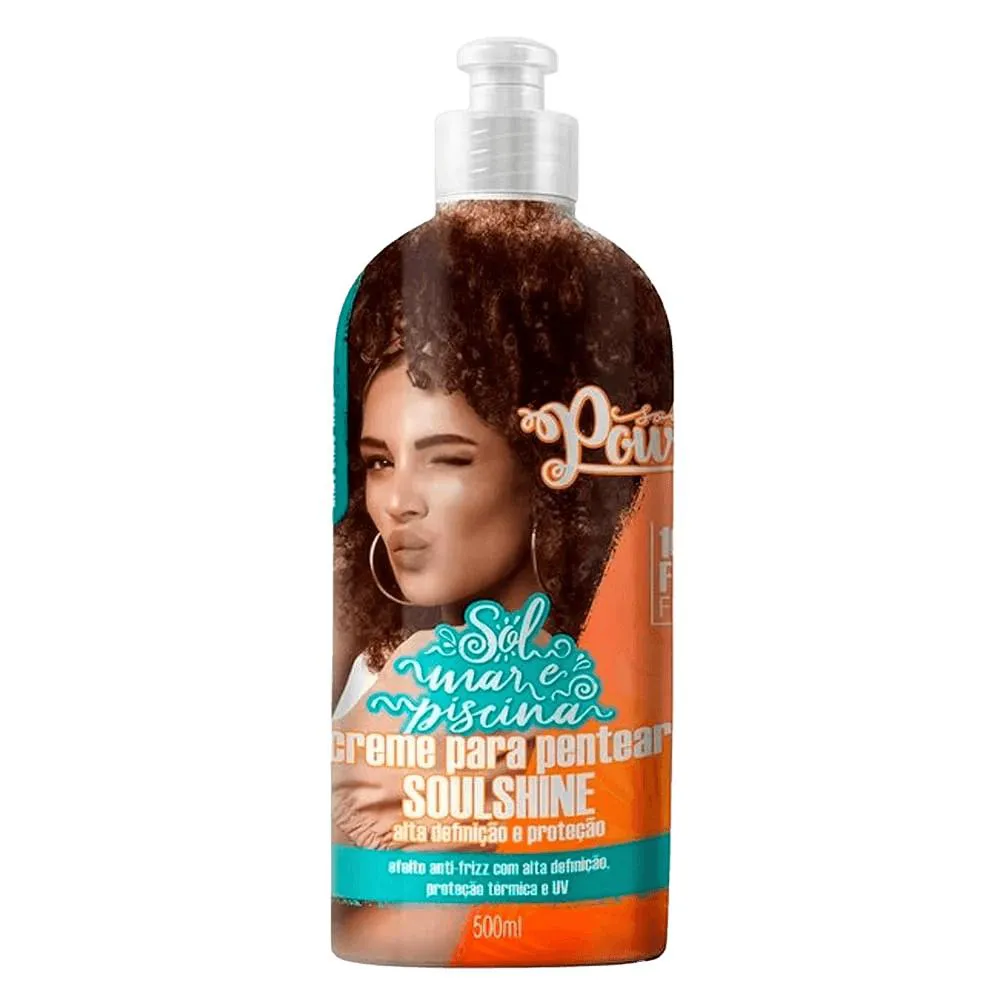 SOUL POWER SOULSHINE CREME PARA PENTEAR SOL, MAR E PISCINA 500ML