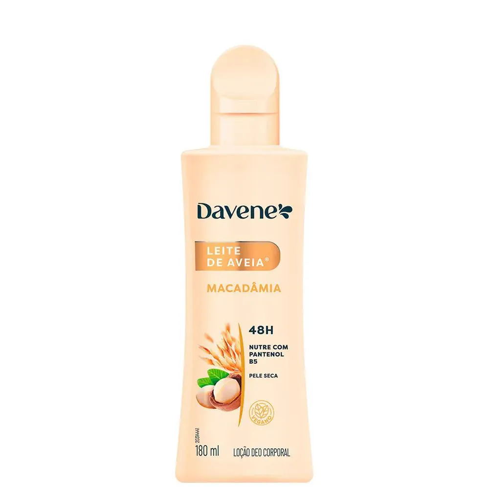 DAVENE HIDRADANTE LEITE AVEIA MACADAMIA 180ML