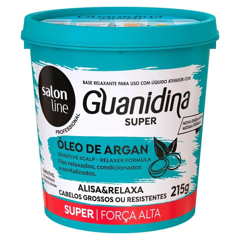 SALON LINE GUANIDINA OLEO DE ARGAN SUPER 215G