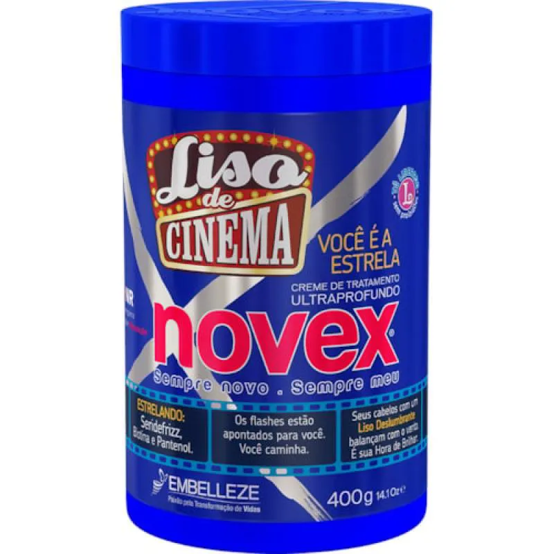 CREME DE TRATAMENTO NOVEX LISO CINEMA 1KG