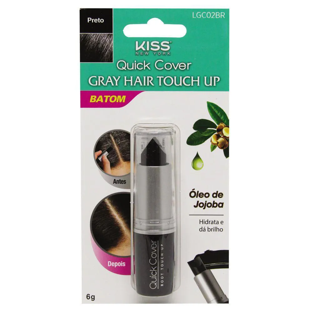 KISS NY GRAY HAIR BATOM - CASTANHO