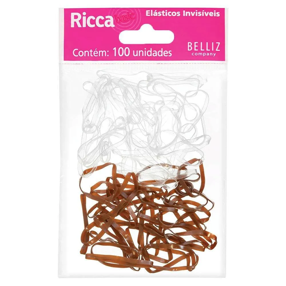 ELáSTICOS INVISíVEIS 100 PçS RICCA
